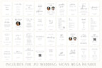70 wedding signs bundle Canva template, editable wedding sign collection, wedding welcome sign templates, seating chart templates, printable wedding signage package