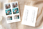 Editable wedding photo strip bookmark template with matching proposal message bookmark, personalised bridesmaid proposal gift, printable Canva wedding stationery, bridal party invitation keepsake, modern elegant wedding favour idea.