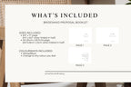 Bridesmaid proposal booklet template bundle Canva editable, includes bridesmaid proposal booklet pages, maid of honour proposal template, customizable wedding party proposal booklet, instant download wedding stationery set