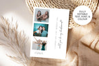 Personalised bridesmaid proposal bookmark template with photo strip design and custom proposal message, editable Canva wedding template, printable bridesmaid gift idea, bridal party proposal card, elegant wedding keepsake bookmark digital download.