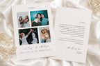 Editable bridesmaid proposal card template with photo collage, printable bridesmaid proposal card, Canva wedding party proposal card, personalised bridesmaid gift card, instant download wedding stationery template, modern photo bridesmaid proposal keepsake.