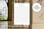 Fully editable wedding first dance song sign template, change text font and colours Canva template, customizable wedding reception game sign, printable wedding activity poster, instant download wedding signage, modern wedding decor