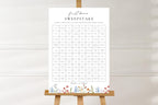 Neutral Wedding Sweepstakes Sign Printable, Elegant Minimal Wedding Reception Game Template, Editable Canva Sweepstakes Poster, Instant Download