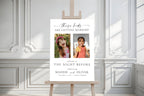 Editable Canva wedding welcome sign template with couple’s photos, These Kids Are Getting Married rehearsal dinner sign, modern engagement party printable decor