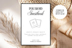 Editable Polaroid Guestbook Sign Template with Included Sizes, Printable Wedding Reception Sign, Instant Download Canva Template