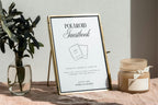 Printable Polaroid Guestbook Wedding Sign in Gold Frame, Elegant Wedding Reception Sign Template, Instant Download Canva Editable
