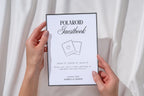 Printable Polaroid Guestbook Wedding Sign Held in Hands, Editable Canva Wedding Reception Template, Minimalist Guest Book Sign