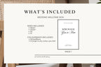 Editable wedding welcome sign Canva template includes A1, A2, A3, A4, 5x7 and 8x10 sizes, printable wedding welcome sign bundle, instant download wedding signage, fully editable wedding template, minimalist wedding decor.