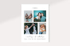 Bridesmaid proposal card front design with photo collage, editable Canva bridesmaid proposal template, printable wedding party proposal card, personalised bridesmaid keepsake card, modern wedding stationery instant download.