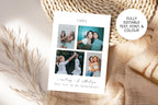 Editable bridesmaid proposal card Canva template with photo collage, printable bridesmaid proposal card, wedding party proposal card template, ask bridesmaid card, modern minimalist bridesmaid gift idea, instant download wedding stationery.
