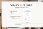 Polaroid Guestbook Sign: Modern Wedding Photo Booth Template (Digital Download, Canva Editable), MC25
