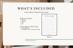 What's included editable first dance sweepstake Canva template bundle, A1 wedding reception game, instant download wedding sign template, printable first dance song prediction sign
