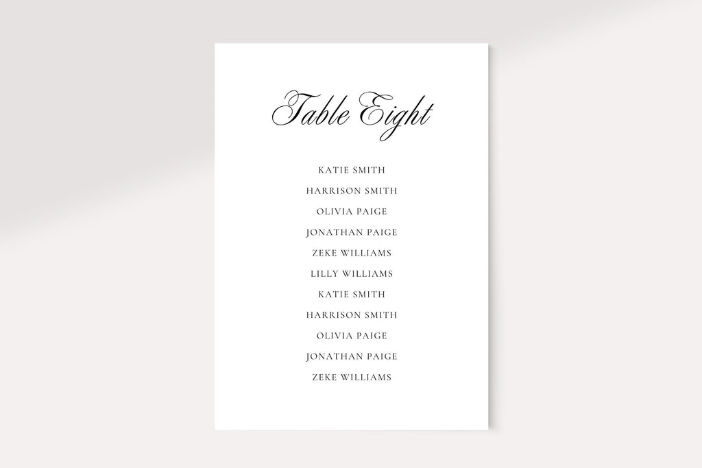 Editable wedding seating chart card template, luxury minimalist wedding seating plan, printable Canva reception seating list, modern wedding sign download