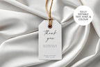Minimalist Wedding Favor Tag Template: Editable Thank You Label (Instant Download), MC25