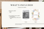What’s included in Save the Date Canva template bundle – photo card 4x6, floral card 5x7, editable Canva templates for printable wedding stationery