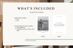 Modern Photo Save the Date Template: Minimalist Wedding Invitation (Canva Editable, Digital Download), MC25