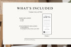 Wedding thank you letter template bundle includes multiple sizes, editable Canva wedding thank you printable, wedding guest letter template, instant download wedding stationery, fully editable wedding reception sign template