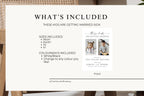 What’s included with These Kids Are Getting Married sign template, printable Canva wedding welcome sign sizes 18x24, 20x30, A2 and A1, editable text and colors