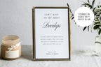 Modern Wedding QR Code Photo Upload Sign Template, Editable Wedding Photo Sharing Printable, Minimalist Reception Sign, Instant Canva Download, Elegant Wedding Decor