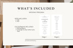 Minimalist Wedding Ceremony Program Template: Editable Bridal Party Sign (Digital Download), MC25