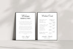 Wedding weekend itinerary template editable in Canva, welcome itinerary and wedding schedule printable, minimalist wedding timeline sign